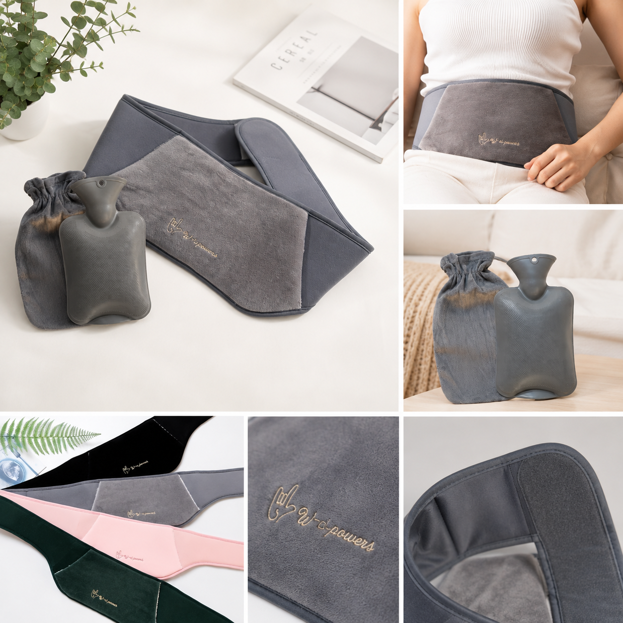 3pcs Hot Water Bottle Belt